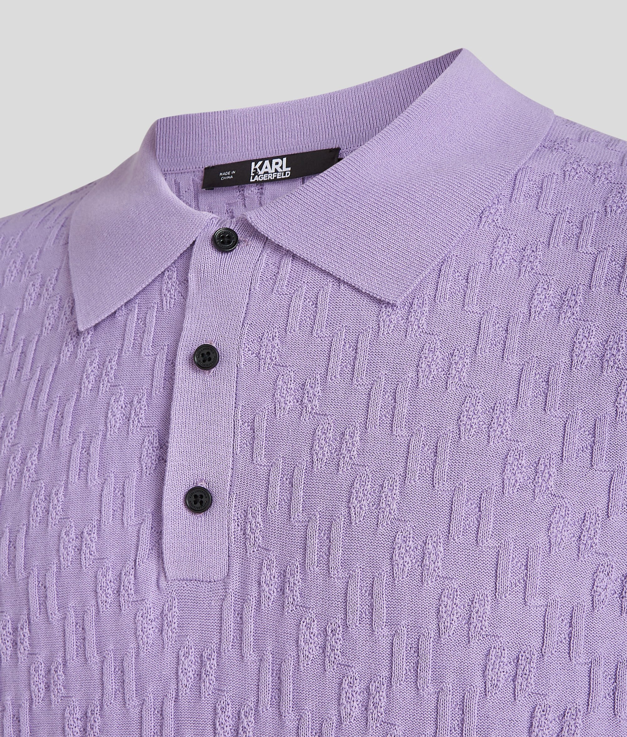 (image for) Perfect KL Monogram Knitted Polo Shirt